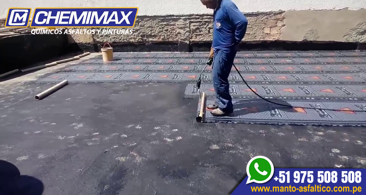 instalacion de manto asfaltico gravillado sika